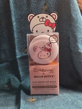 The Crème Shop x Hello Kitty Macaron Lip Balm - Pink